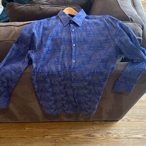 Men's Blue Dress Shirt